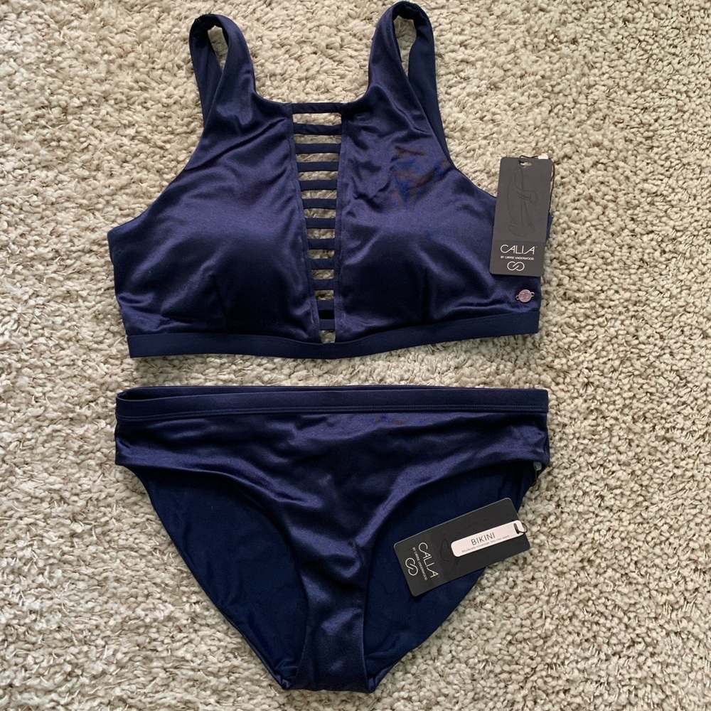 Calia by Carrie Underwood Navy Bikini